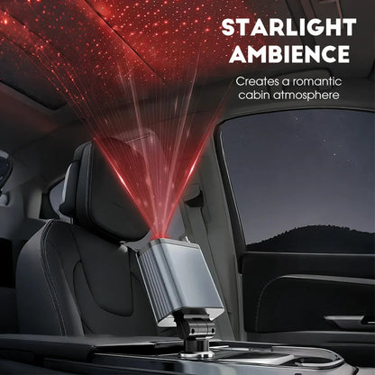 Ultragyors autós töltő visszahúzható kábelekkel és Starlight hangulatvilágítással