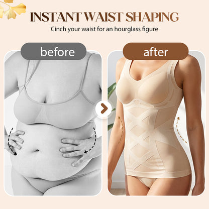 💃Varratmentes, alakformáló camisole beépített melltartóval✨