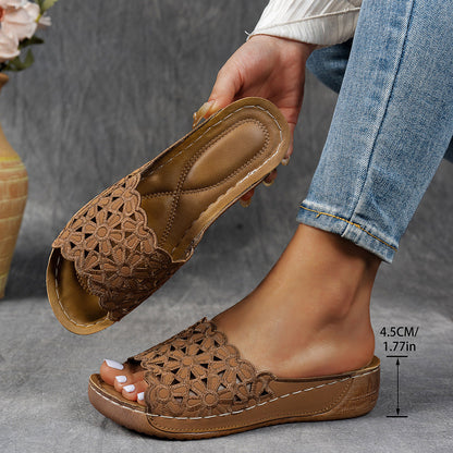 🌸 Lélegző, ortopédiai papucs nőknek nyitott orral, puha párnázással és boltozati támasztással | Egész napos kényelem, talpi fájdalomcsillapítás 👣✨