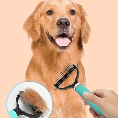 😺🐶1+1 ingyen🧹 Kétoldalas fésű macskáknak és kutyáknak egyaránt🐾