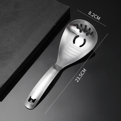 🥄🍳 Tartós, többfunkciós rozsdamentes acél főzőkanál – Konyhai elengedhetetlen kellék 😌