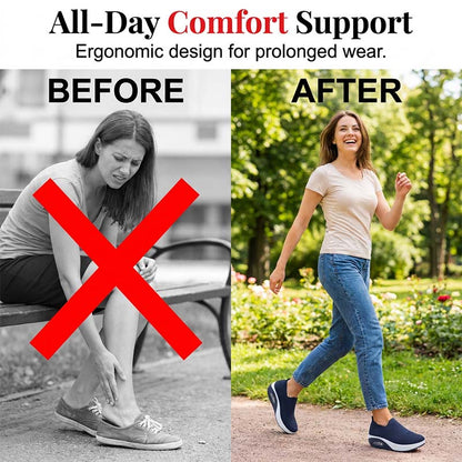 🌬️🌿 Női légpárnás slip-on sétálócipő – Légies kényelem és könnyű viselet ☁️👟