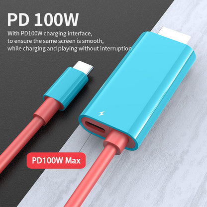 USB-C - HDMI töltőkábel