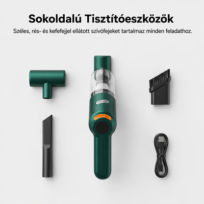🚗✨ Nagy teljesítményű vezeték nélküli autós porszívó készlet 🛋️