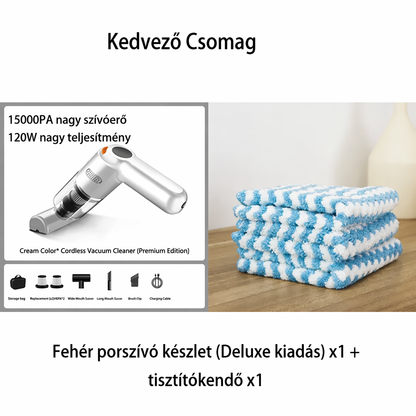 🚗✨ Nagy teljesítményű vezeték nélküli autós porszívó készlet 🛋️