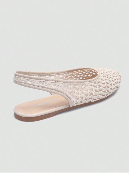 👡🌸 Női fonott nyitott sarkú szandál – Elegáns fonott textúra, amely azonnal francia sikket és laza eleganciát kölcsönöz ✨