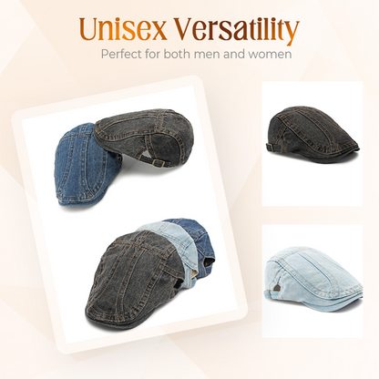Unisex newsboy sapka farmerből