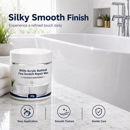 🛁 1+1 ingyen💥 Fehér akril kád finom karcolások javítására szolgáló viasz ✨