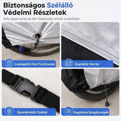 🌧️🚲 Vízálló és porálló 190T kerékpárvédő huzat – Kültéri kerékpárokhoz, praktikus ✨