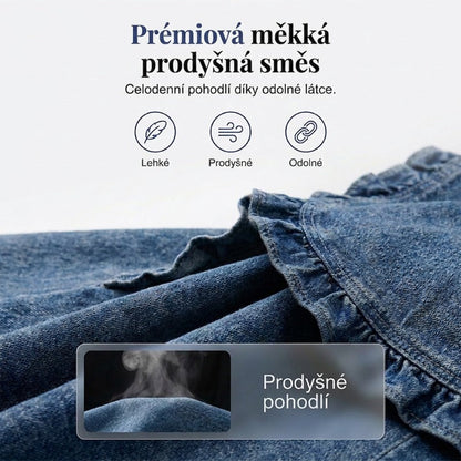 🔥49% KEDVEZMÉNY｜Női farmerdzseki zár nélkül｜Fodros, könnyű anyag, könnyen rétegezhető