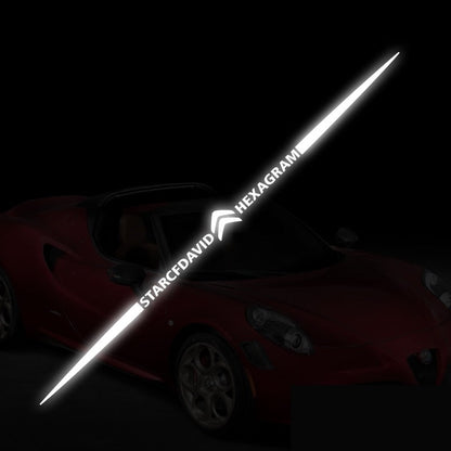 3D színes lézerfényvisszaverő autómatricák 4 db